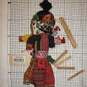 TF005608-1a Asien China,Figur,Holz-Textil,Fritz Fey,2010
