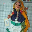 TF011689-1a Asien Indien Kerala,Figur,Pappe-Textil,Fritz Fey,2010